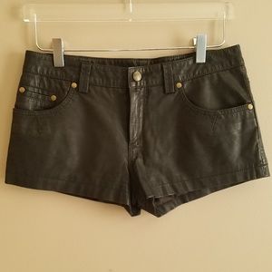 Free People Faux Leather Shorts - Size 4